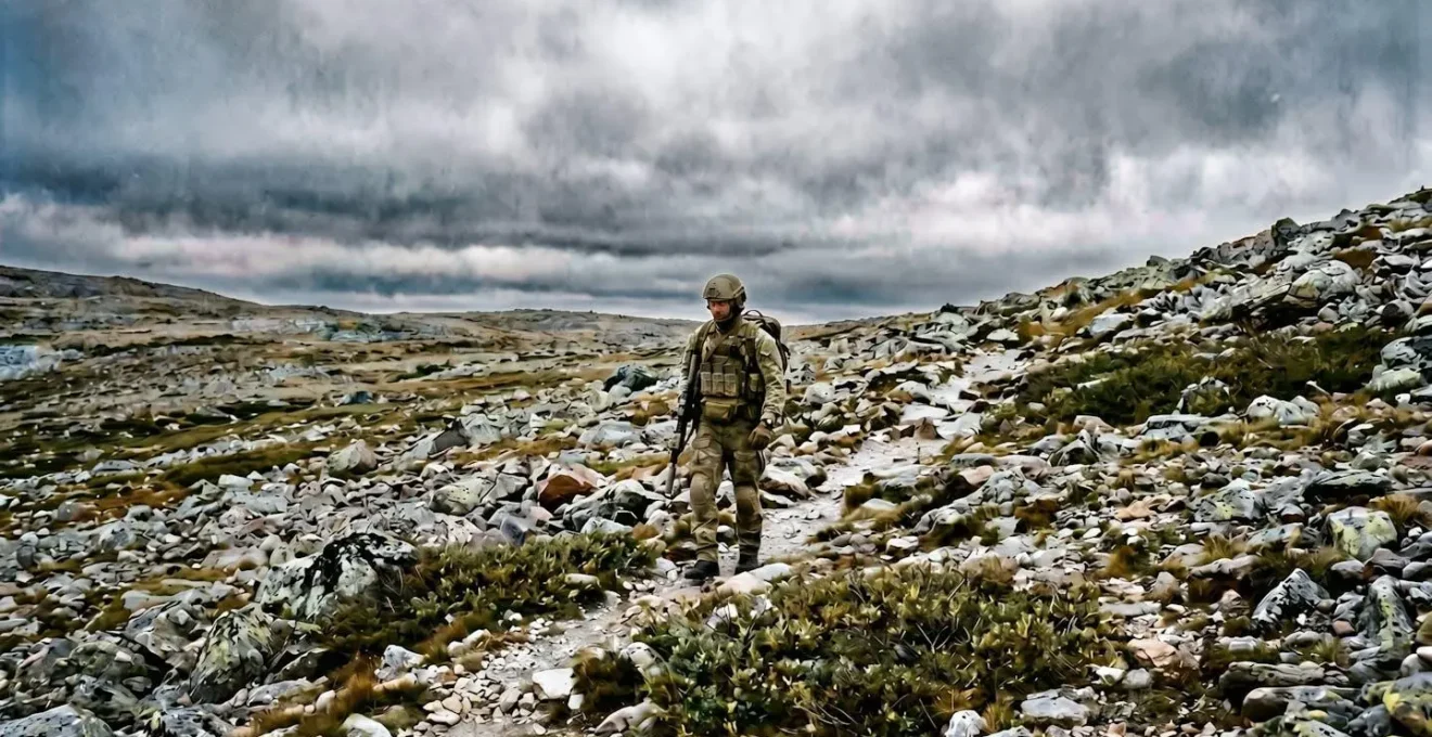 Préparation intensive d'un soldat des forces spéciales en environnement d'entraînement extrême
